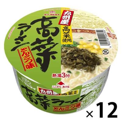 マルタイ 九州産高菜ラーメン とんこつ味 1セット（12個）