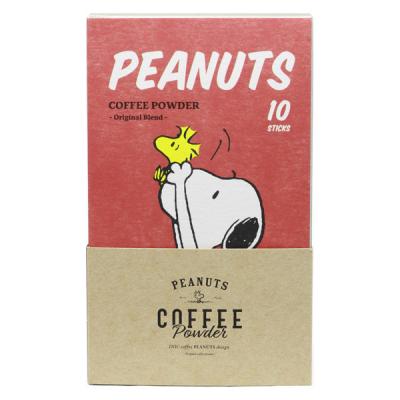 【スティックコーヒー】パウダーフーズフォレスト PEANUTS coffee スヌーピー コーヒーパウダー オリジナル 1個（10本入）