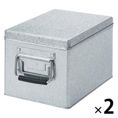 茶箱（小）5kg トタン仕上げ 2個 LOHACO - 無印良品 トタンボックス 小 高さ16cmタイプ 1セット（2個