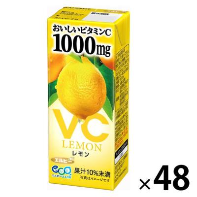 【アウトレット】エルビー　おいしいビタミンCレモン　200ｍｌ　パック飲料　紙パック　レモン果汁　1セット（24本入×２）