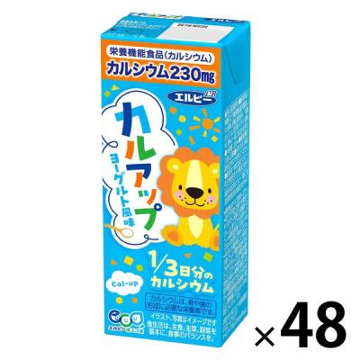 【アウトレット】エルビー カルアップ 200ｍl 1セット（1箱（24本入）×2） パック飲料 紙パック カルシウム