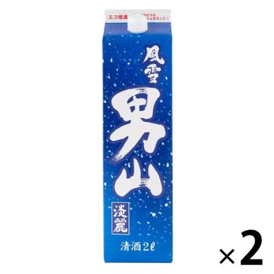 【アウトレット】風雪  男山淡麗　2L パック 1セット（1本×2）  東亜酒造 日本酒