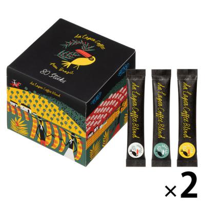 【スティックコーヒー】ダ ラゴア農園ブレンド インスタントコーヒースティック　1セット（80本入×2箱） 石光商事  オリジナル