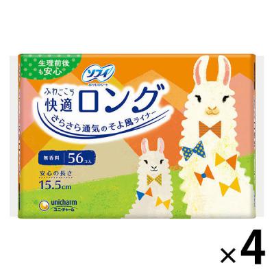 LOHACO - パンティライナー 生理用品 ソフィ 快適ロング 無香料 羽なし