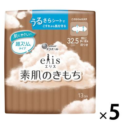 LOHACO - エリス 素肌のきもち 超スリム 羽つき 特に多い夜用 32.5cm 1