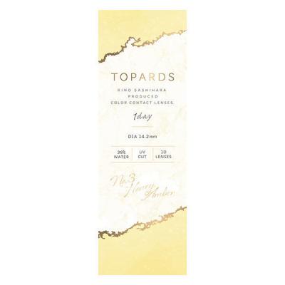 TOPARDS（トパーズ）　カラーコンタクト　ハニーアンバー　度数ー2　1day　10枚　PIA カラコン