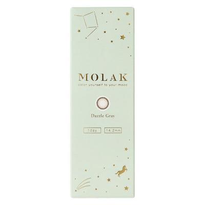 MOLAK（モラク）　カラーコンタクト　ダズルグレー　度数ー2.5　1day　10枚　PIA カラコン