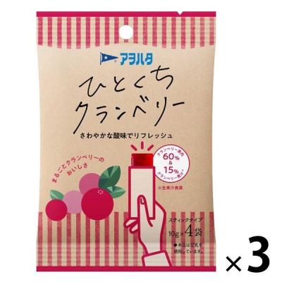ひとくちクランベリー 3個 アヲハタ おやつ フルーツゼリー