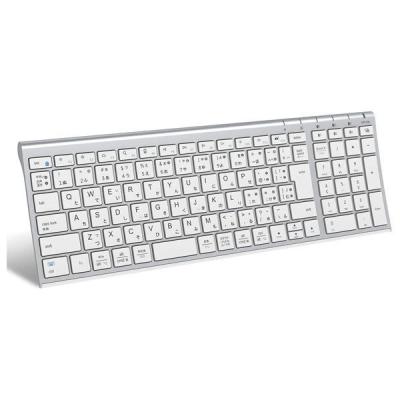 キーボード ワイヤレス Bluetooth テンキー付/JIS配列/パンタグラフ/超薄型 IC-BK22-SL iClever