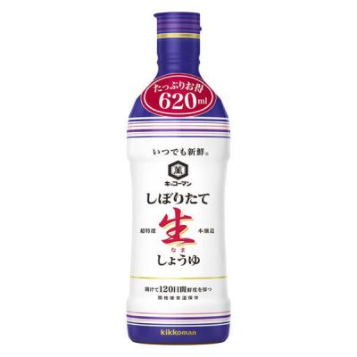 キッコーマン　いつでも新鮮　しぼりたて生しょうゆ　620ml　1セット（3本）　大容量
