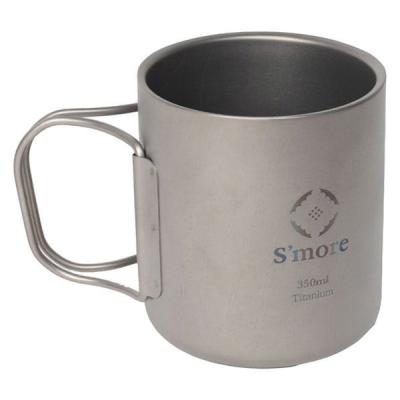 【アウトレット】S'more（スモア）二重構造 チタンマグカップ 350ml 1個