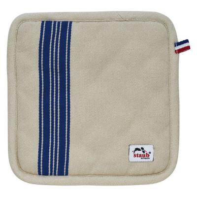 ストウブ Staub ポットホルダー ブルー 鍋敷き 1枚 【日本正規販売品】
