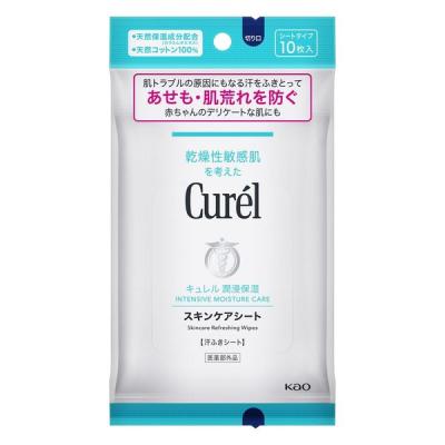 LOHACO - Curel（キュレル） スキンケアシート 10枚入 花王 敏感肌