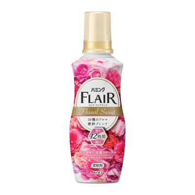 【アウトレット】【Goエシカル】訳あり ハミングフレアフレグランス フローラル＆スウィート 本体 520ml 1個 柔軟剤 花王