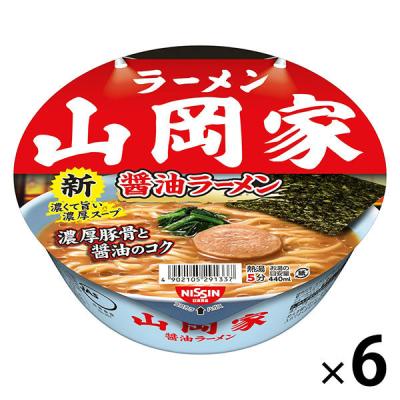 日清食品 ラーメン山岡家 醤油ラーメン［濃厚豚骨と醤油のコク］ 1セット（1個×6）