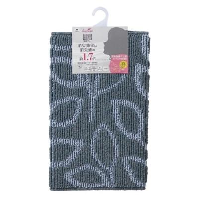 【アウトレット】山崎産業 リーフレッシュ消臭マット スクエア 45×60cm グレー 消臭・抗菌・抗ウイルス加工 1枚