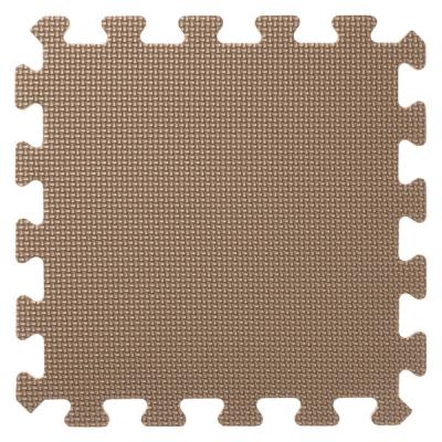 すべりにくい抗菌ジョイントマット　ブラウン　30cm×30cm　1セット（9枚入） オリジナル