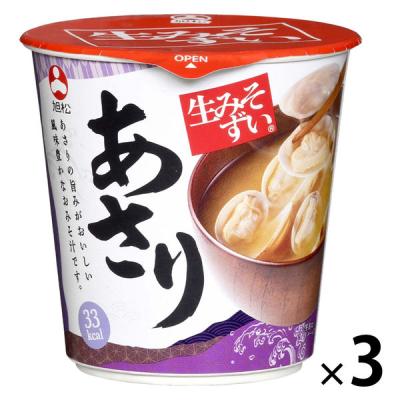 【アウトレット】旭松食品 生みそずいあさり みそ20.1g あさり5粒 1セット（1個×3）