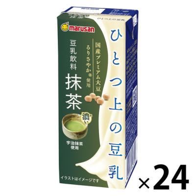 マルサンアイ ひとつ上の豆乳 豆乳飲料 抹茶 200ml 1箱(24本入)