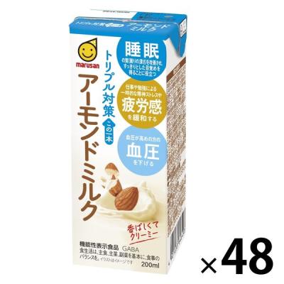 【機能性表示食品】マルサンアイ トリプル対策 この一本 アーモンドミルク 200ml 1セット（48本）