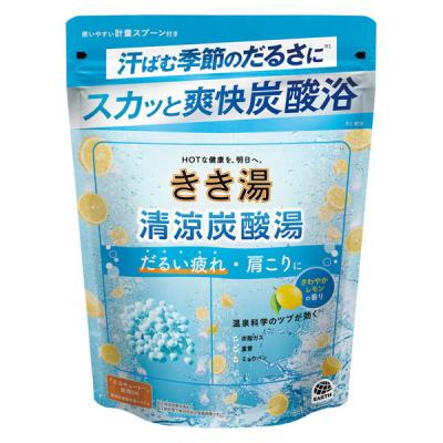 きき湯 クール 炭酸入浴剤 清涼炭酸湯 さわやかレモンの香り 360g 1個 医薬部外品 アース製薬