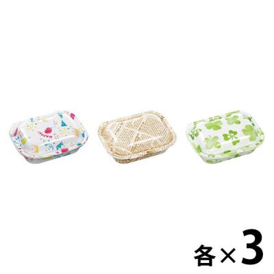 【アウトレット】エフピコ DLVボーノ 19-15 ジョイW×タイムス茶W×クローバー 3柄アソート 1袋（9枚入：3柄×3枚）