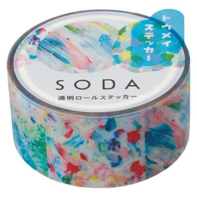 【アウトレット】キングジム 透明マスキングテープ SODA（ソーダ）エノグ 幅20mm CMTS20-006 1個