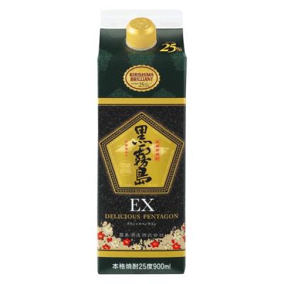 LOHACO - 黒霧島EX 25度 900ml パック 1本 芋焼酎 霧島酒造