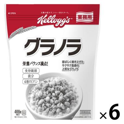 LOHACO - 業務用 グラノラ 400g 6袋 日本ケロッグ シリアル