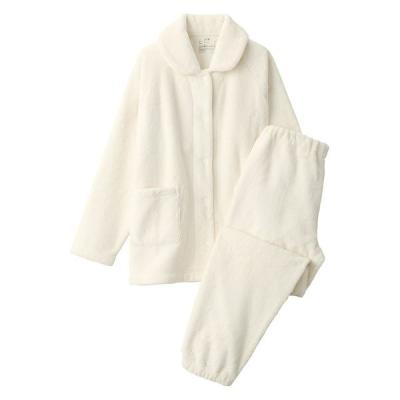 【アウトレット】【レディース】無印良品 婦人 静電気が起きにくい 着る毛布 パジャマ 婦人S アイボリー 良品計画