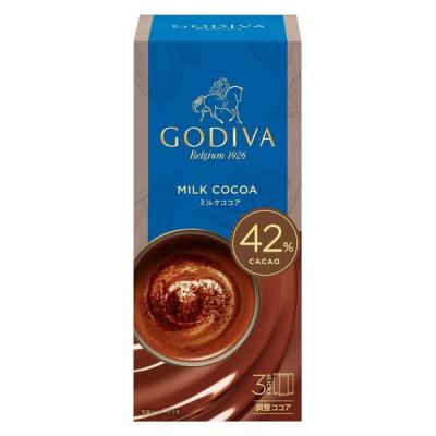 新品 未開封 24箱 GODIVA ピュアココア ゴディバ カカオ LOHACO - GODIVA ゴディバ プレミックス ミルクココア 1箱（3本入）