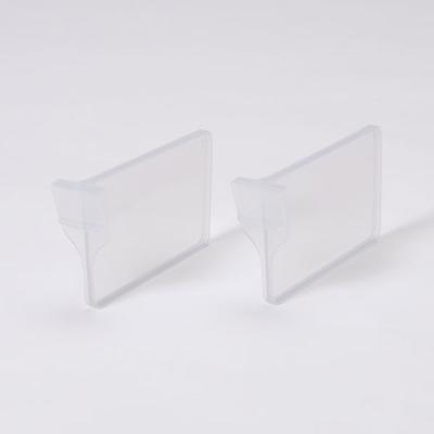 【均一価格】  メッシュバスケット・シンプルボックス用仕切り L クリア　幅3.2×奥行13.7×高さ7.7cm １セット（２個×２） オリジナル