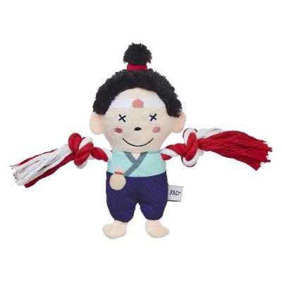 【アウトレット】（数量限定）プラッシュトイ・ウィズロープ モモタロウ 1個 ダッドウェイ 犬用 おもちゃ
