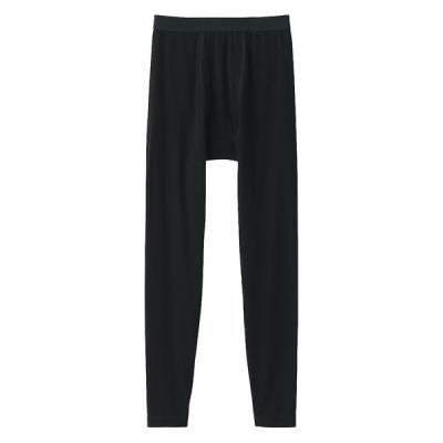 SALE 無印良品 メンズ 紳士 あったか綿 厚手 ロングタイツ 紳士S 黒 良品計画