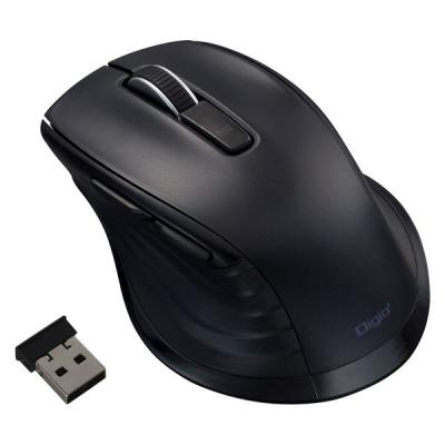 LOHACO - ナカバヤシ 無線静音 5ボタン BlueLEDマウス ブラック MUS