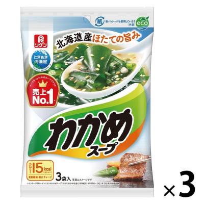 LOHACO - わかめスープ 1袋（3食入）1セット（1個×3） 理研ビタミン