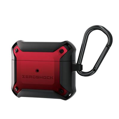 【アウトレット】エレコム AirPods 第3世代対応アクセサリ/ZEROSHOCKケース/カラビナ付き/レッド AVA-AP3ZERORD 1個