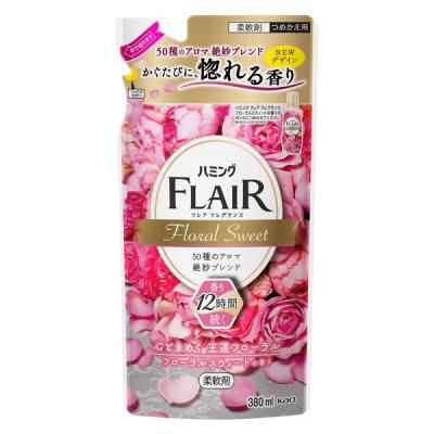 【アウトレット】【Goエシカル】訳あり ハミング フレアフレグランス フローラルスウィート 詰め替え 380mL 1個 柔軟剤 花王