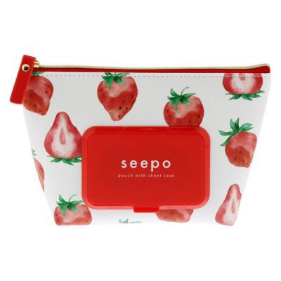 【アウトレット】ポーチ seepo（シーポ） イチゴ シートケース 小物入れ S1421239 サンスター文具