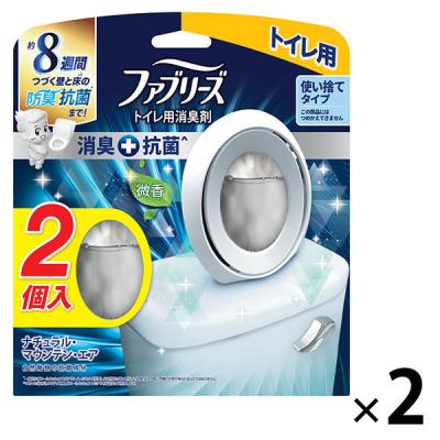 【セール】ファブリーズW消臭トイレ用消臭剤＋抗菌トイレ用 置き型 ナチュラル・マウンテン・エア 6ml 1セット（4個入） 消臭剤 P＆G