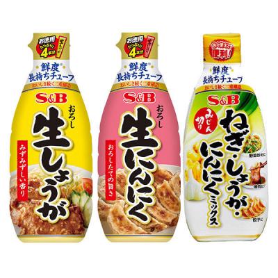 【お買い得セット】エスビー食品お徳用おろし生しょうが＋おろし生にんにく＋みじん切りねぎ・しょうが・にんにくミックス3個
