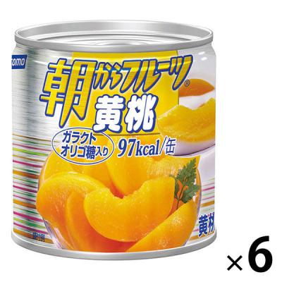 はごろもフーズ 朝からフルーツ黄桃 190g 6缶
