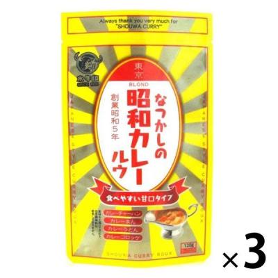 【ワゴンセール】水牛印 昭和カレールウ 甘口タイプ 3個
