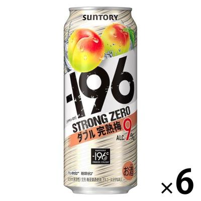 塩梅 LOHACO - チューハイ -196℃ストロングゼロ ダブル完熟梅 500ml×6本 缶