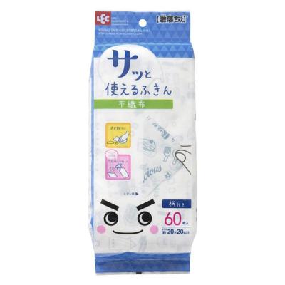 激落ちくん GNさっと使える 不織布ふきん 20×20cm 1個（60枚入） レック