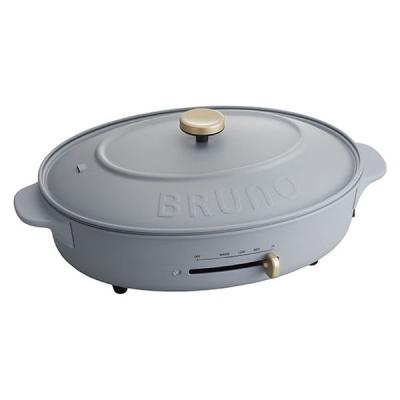 未使用　BRUNO ブルーノ ホットプレート ブルーグレー　BOE053-BGY LOHACO - BRUNO オーバルホットプレート(ブルーグレー) BOE053-BGY 1台