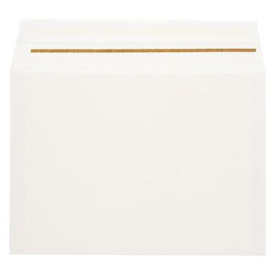 【アウトレット】【Goエシカル】訳あり 段ボールレター封筒　M　白　1パック（10枚入）　シモジマ