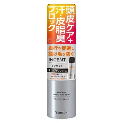 数量限定 インセント 薬用育毛トニックスカルプリフレッシュ180g シンプルデザイン缶 アース製薬