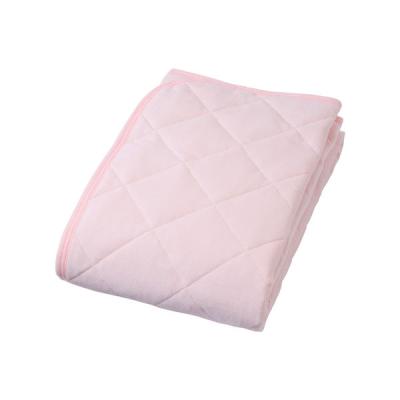 【アウトレット】nishikawa 西川 敷きパッド ピンク 置くだけ 綿100％パイル生地 すべり止め付き 洗える 置くだけ 簡単 ラクラク 1枚