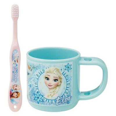 LOHACO - 歯ブラシ 子供 スタンド付コップ＆歯ブラシセット アナと雪の